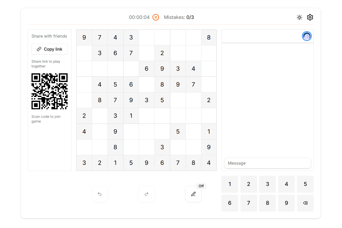 Realtime Sudoku