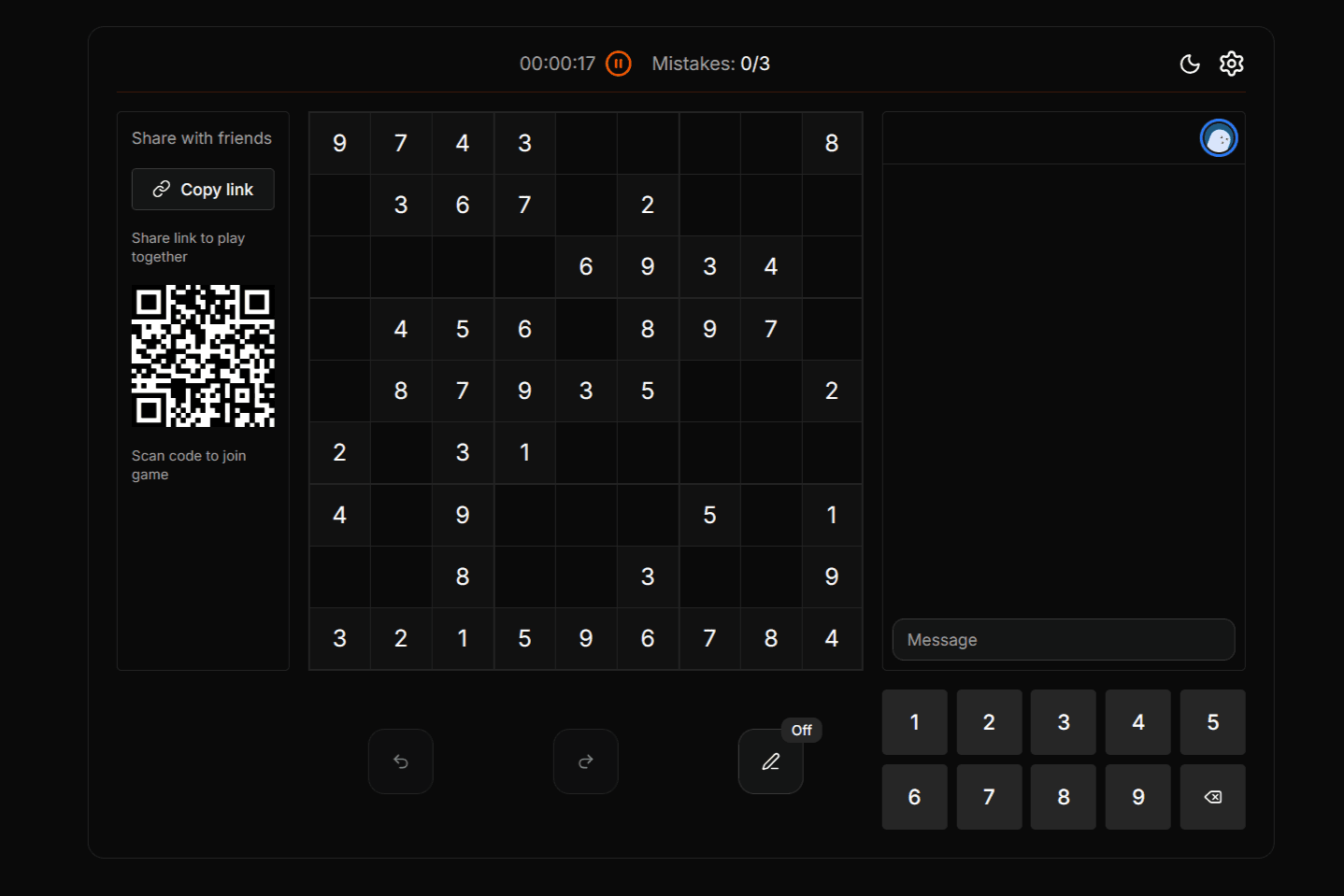 Realtime Sudoku